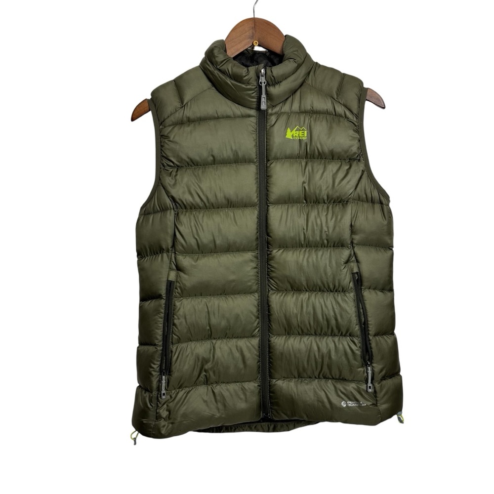 REI Forest Green Quilted Down Vest 2016 National Park